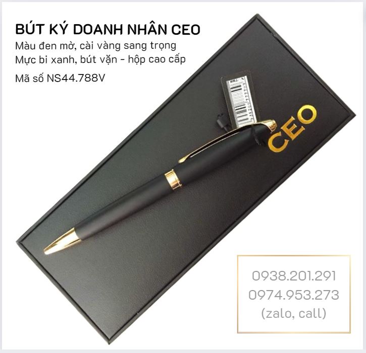 Bút ký cao cấp doanh nhân CEO đen mờ Bút ký cao cấp doanh nhân CEO đen mờ