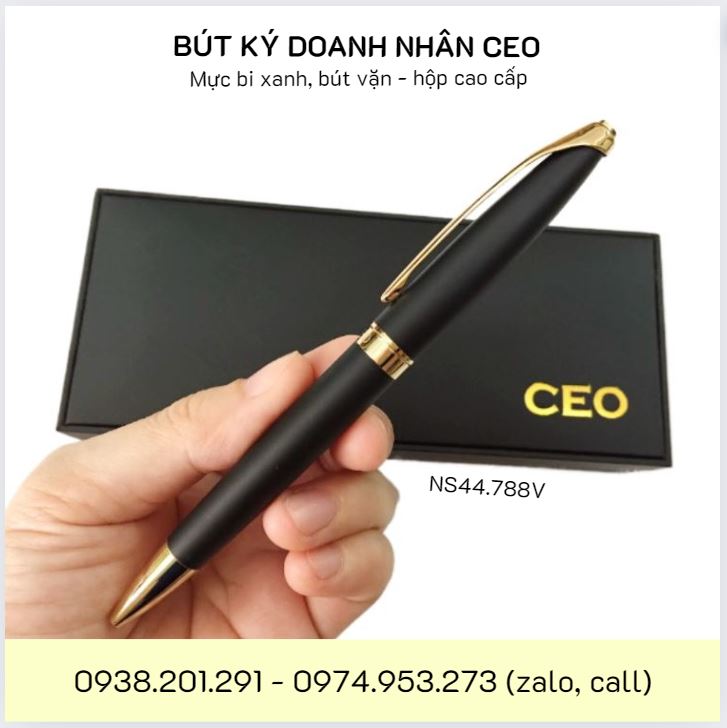 Bút ký cao cấp doanh nhân CEO đen mờ Bút ký cao cấp doanh nhân CEO đen mờ