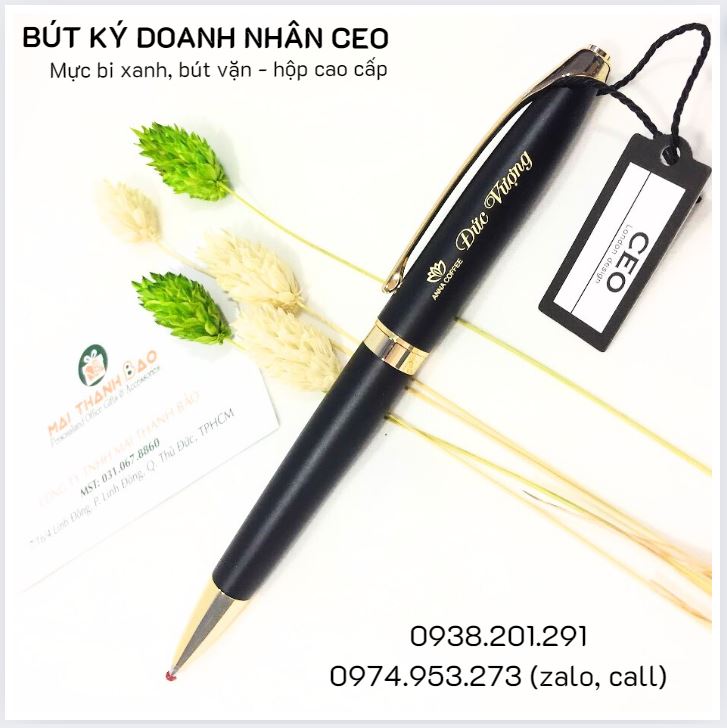 Bút ký cao cấp doanh nhân CEO đen mờ Bút ký cao cấp doanh nhân CEO đen mờ