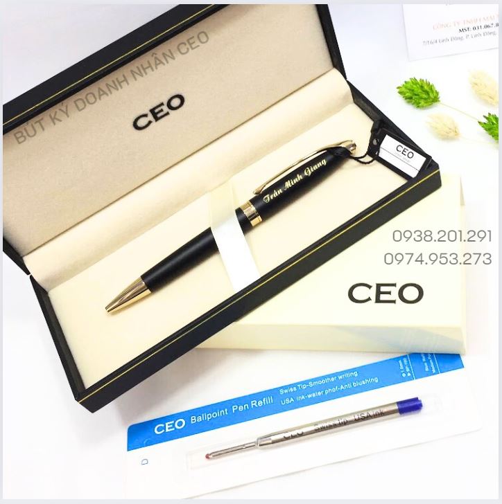 Bút ký cao cấp doanh nhân CEO đen mờ Bút ký cao cấp doanh nhân CEO đen mờ