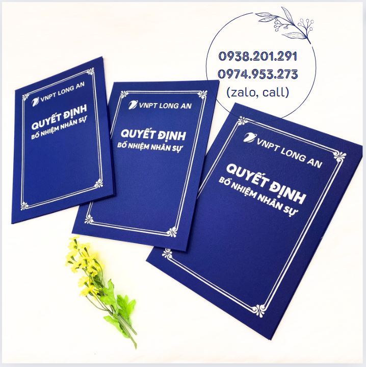 In bìa quyết định đẹp giá rẻ TPHCM In bìa quyết định đẹp giá rẻ TPHCM