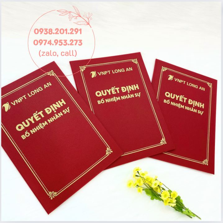 In bìa quyết định đẹp giá rẻ TPHCM In bìa quyết định đẹp giá rẻ TPHCM