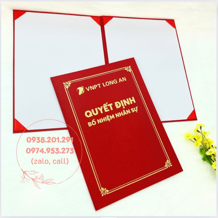 In bìa quyết định bổ nhiệm đẹp giá rẻ tphcm In bìa quyết định bổ nhiệm đẹp giá rẻ tphcm