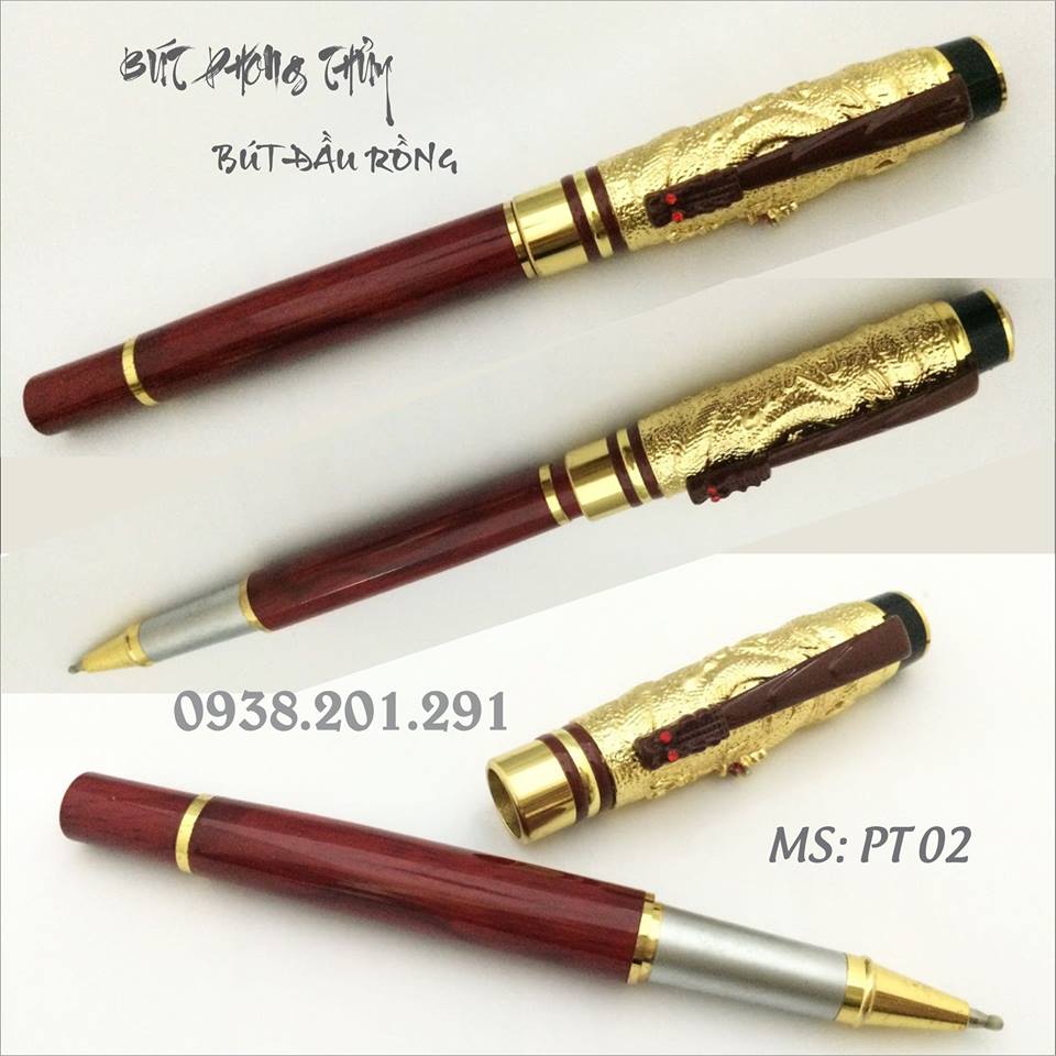 Bút ký cao cấp bút phong thủy mạ vàng đầu rồng khắc hoa văn độc đáo và ấn tượng sang trọng Bút ký cao cấp bút phong thủy mạ vàng đầu rồng khắc hoa văn độc đáo và ấn tượng sang trọng