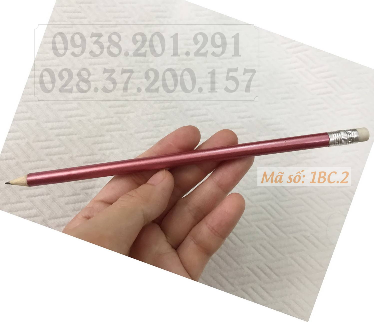 Bút chì in logo màu hồng giá rẻ nhất tphcm Bút chì in logo màu hồng giá rẻ nhất tphcm