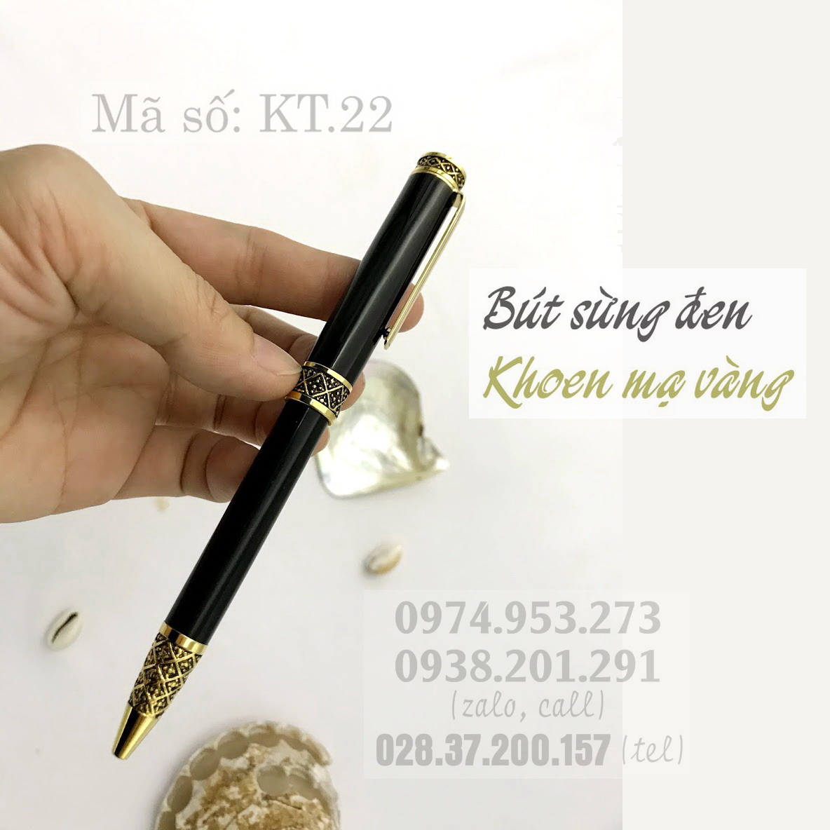Mẫu bút ký cao cấp độc đáo đẹp sang trọng làm từ ngọc trai và sừng đen có khoen cài mạ vàng Mẫu bút ký cao cấp độc đáo đẹp sang trọng làm từ ngọc trai và sừng đen có khoen cài mạ vàng