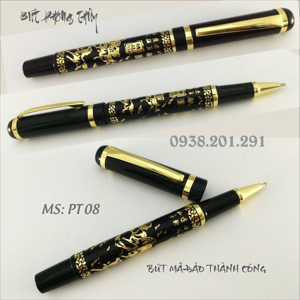 Bút ký cao cấp bút phong thủy mạ vàng đầu rồng khắc hoa văn độc đáo và ấn tượng sang trọng Bút ký cao cấp bút phong thủy mạ vàng đầu rồng khắc hoa văn độc đáo và ấn tượng sang trọng
