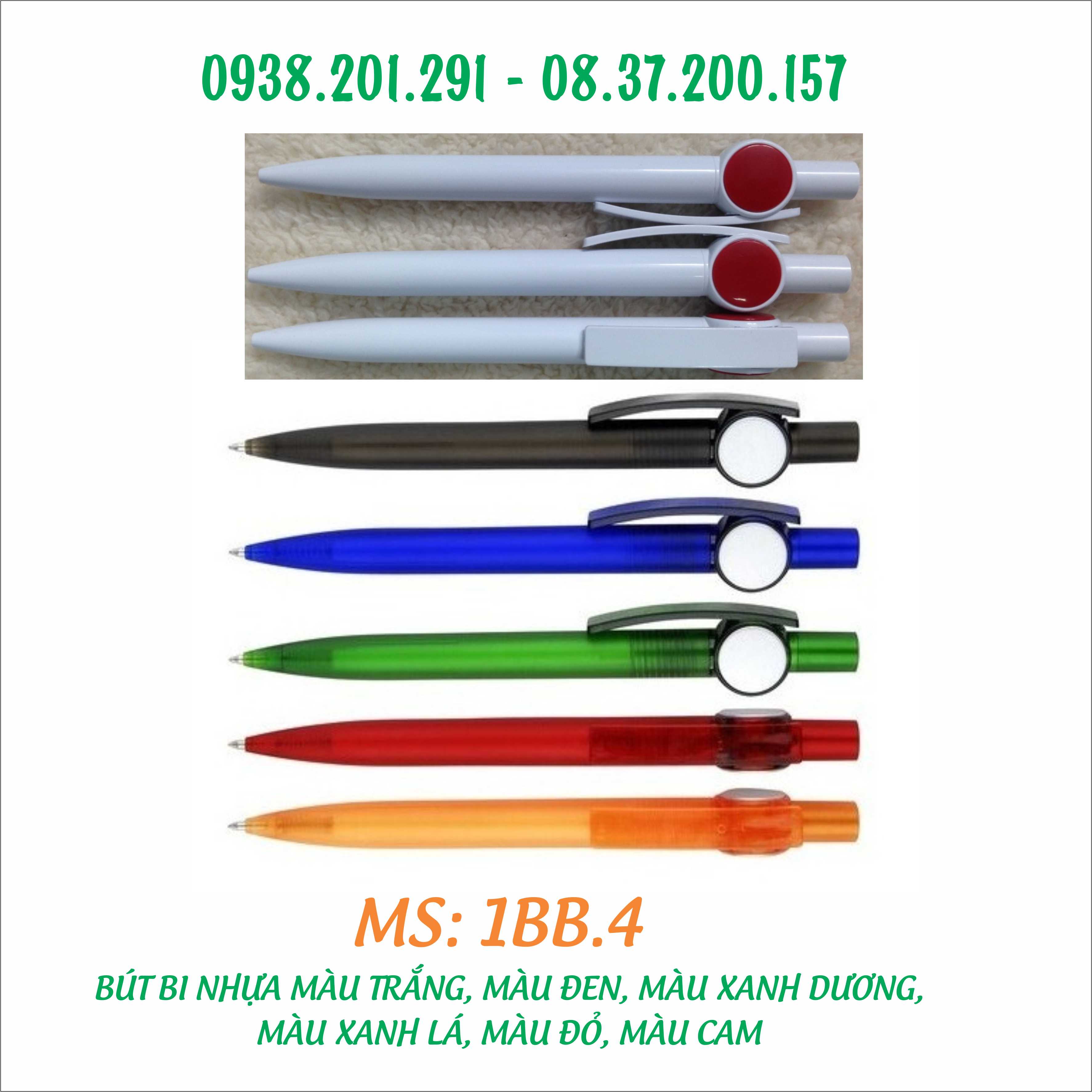 Bút bi nhựa quảng cáo in logo màu trắng màu đen màu xanh dương màu xanh lá cây màu đỏ màu cam giá rẻ làm quà tặng tại quận 1 TPHCM Bút bi nhựa quảng cáo in logo màu trắng màu đen màu xanh dương màu xanh lá cây màu đỏ màu cam giá rẻ làm quà tặng tại quận 1 TPHCM