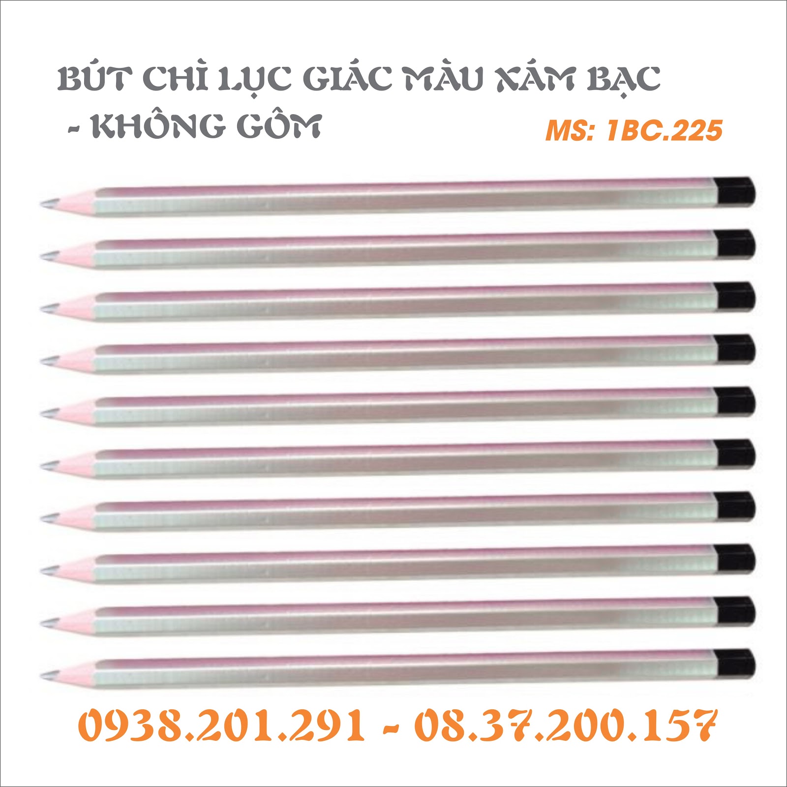 Cung cấp bút chì màu xám bạc số lượng lớn, in ấn theo yêu cầu tại Butsaigon.com Cung cấp bút chì màu xám bạc số lượng lớn, in ấn theo yêu cầu tại Butsaigon.com
