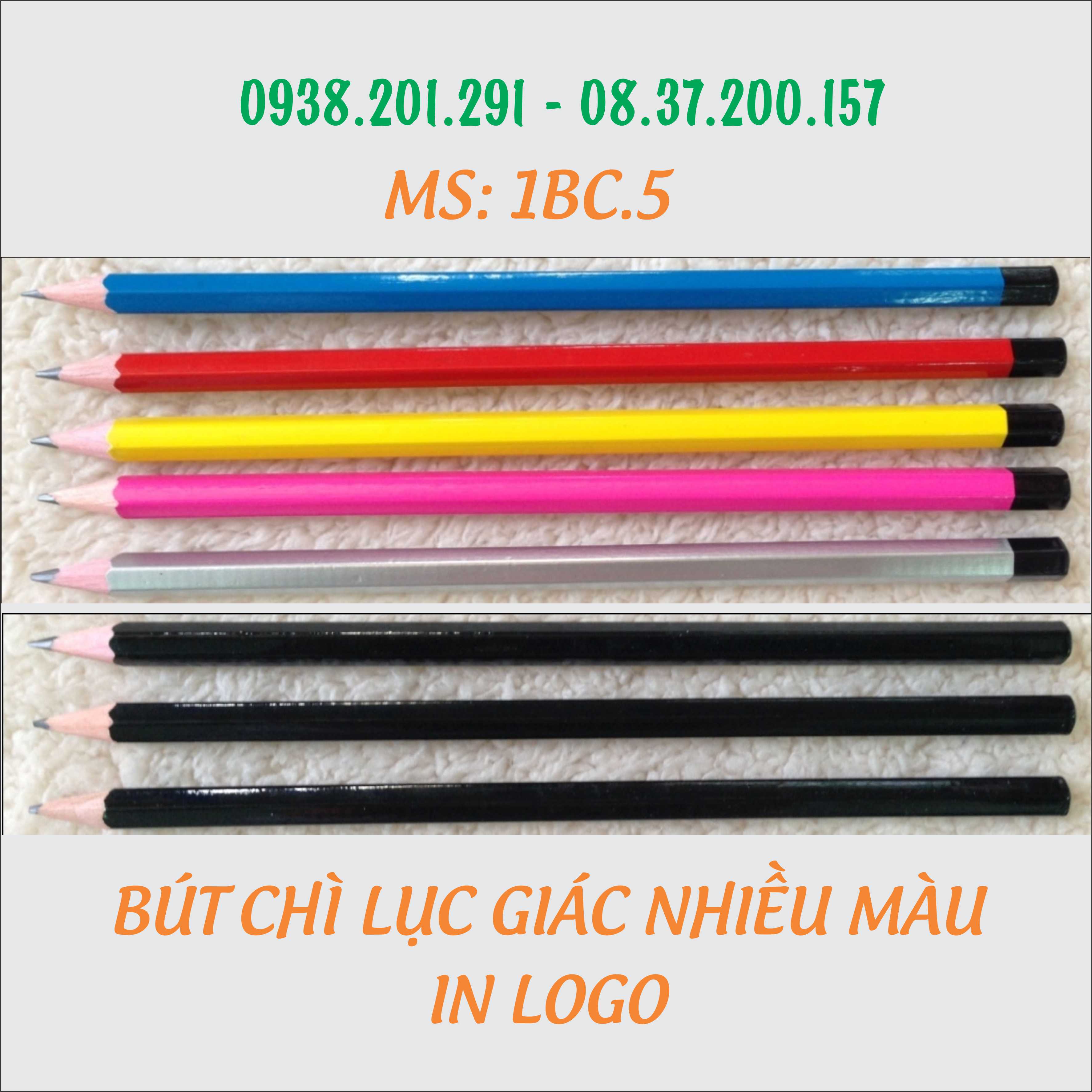 Bút chì viết chì gỗ 2B lục giác xanh đỏ vàng xám đen in logo theo yêu cầu tại tphcm Bút chì viết chì gỗ 2B lục giác xanh đỏ vàng xám đen in logo theo yêu cầu tại tphcm