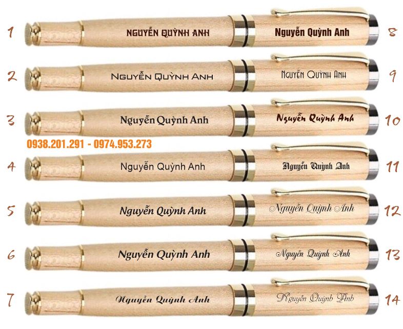 Bút gỗ khắc tên đẹp giá rẻ lấy liền quà tặng hcm Bút gỗ khắc tên đẹp giá rẻ lấy liền quà tặng hcm