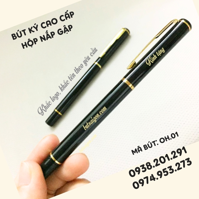 Bút ký cao cấp màu đen khắc tên làm quà tặng cài vàng giá rẻ tphcm  Bút ký cao cấp màu đen khắc tên làm quà tặng cài vàng giá rẻ tphcm