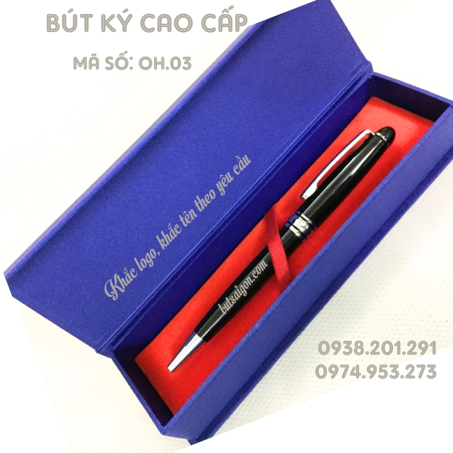 Bút ký kim loại màu đen khoen vàng khắc tên công ty làm quà tặng nhân viên khách hàng cuối năm Bút ký kim loại màu đen khoen vàng khắc tên công ty làm quà tặng nhân viên khách hàng cuối năm