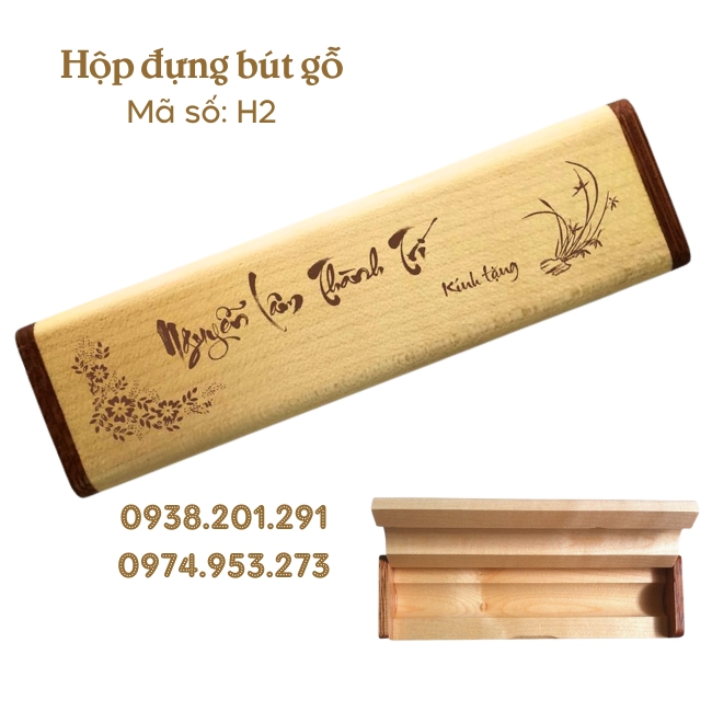 Bút gỗ hộp gỗ khắc tên và logo theo yêu cầu làm quà tặng khách hàng đối tác giá rẻ tphcm Bút gỗ hộp gỗ khắc tên và logo theo yêu cầu làm quà tặng khách hàng đối tác giá rẻ tphcm