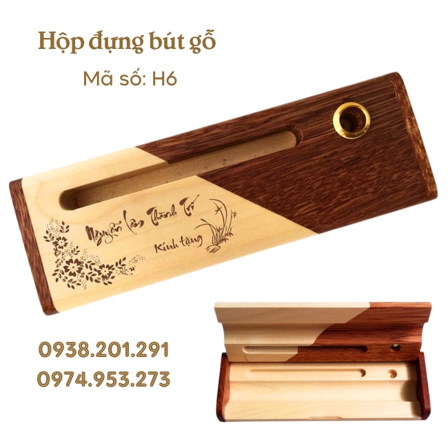 Bút gỗ hộp gỗ khắc tên và logo theo yêu cầu làm quà tặng khách hàng đối tác giá rẻ tphcm Bút gỗ hộp gỗ khắc tên và logo theo yêu cầu làm quà tặng khách hàng đối tác giá rẻ tphcm