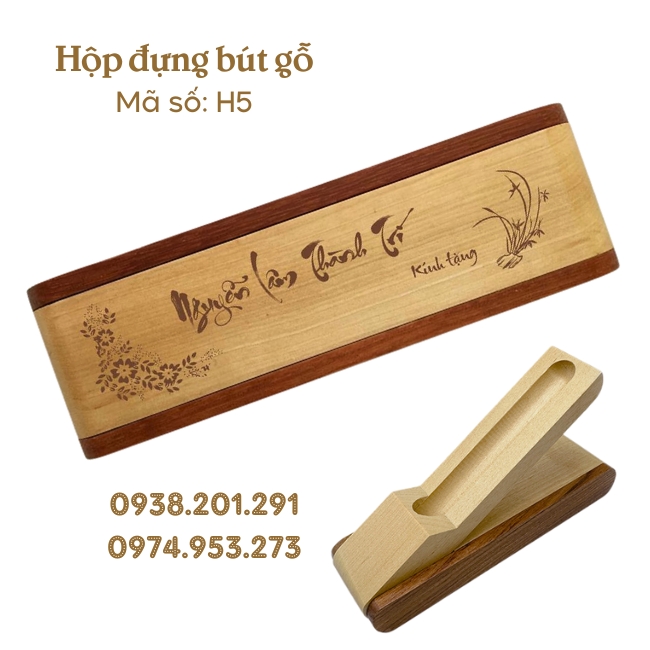 Bút gỗ hộp gỗ khắc tên và logo theo yêu cầu làm quà tặng khách hàng đối tác giá rẻ tphcm Bút gỗ hộp gỗ khắc tên và logo theo yêu cầu làm quà tặng khách hàng đối tác giá rẻ tphcm