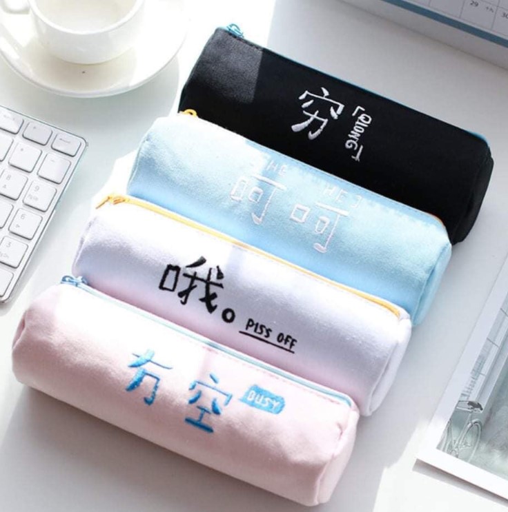 hộp bút vải làm quà tặng