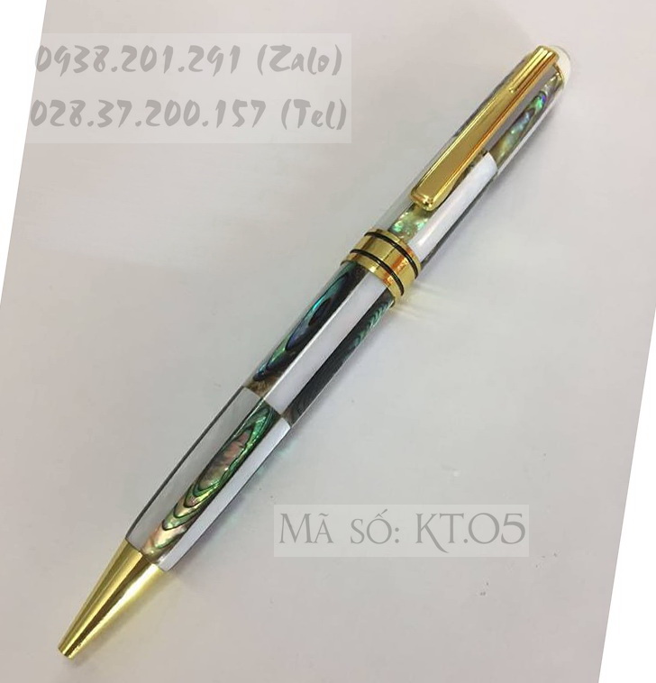 Bút Khảm Trai Màu Xanh Lục Bạch KT.04 Bút Khảm Trai Màu Xanh Lục Bạch KT.04