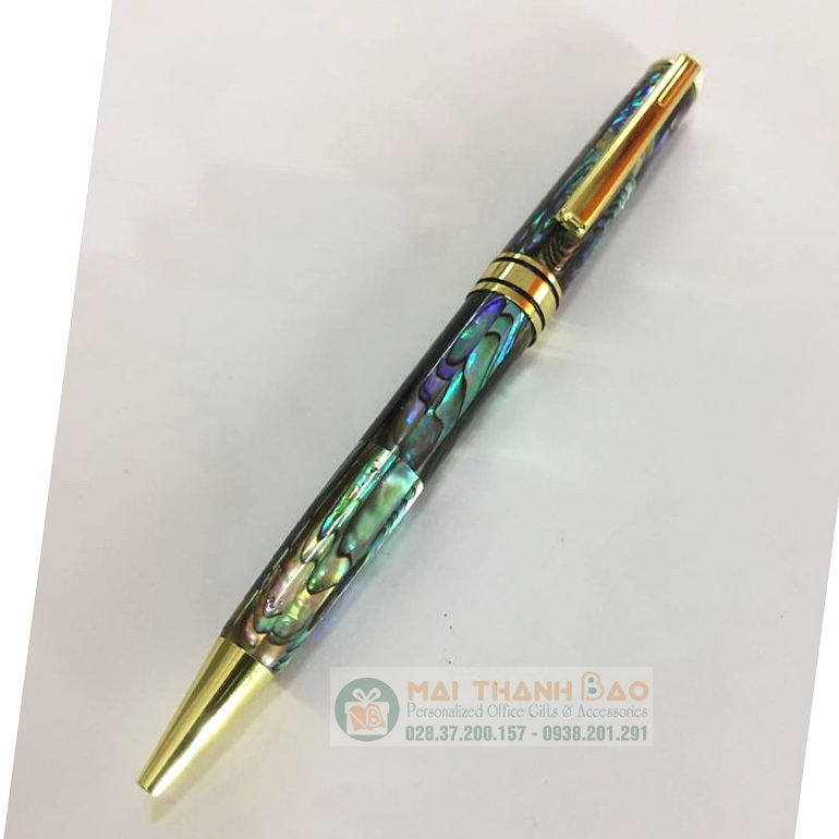 Bút ký cao cấp khảm trai màu xanh lục phong thủy đẹp dùng làm quà tặng rất ý nghĩa và độc đáo Bút ký cao cấp khảm trai màu xanh lục phong thủy đẹp dùng làm quà tặng rất ý nghĩa và độc đáo