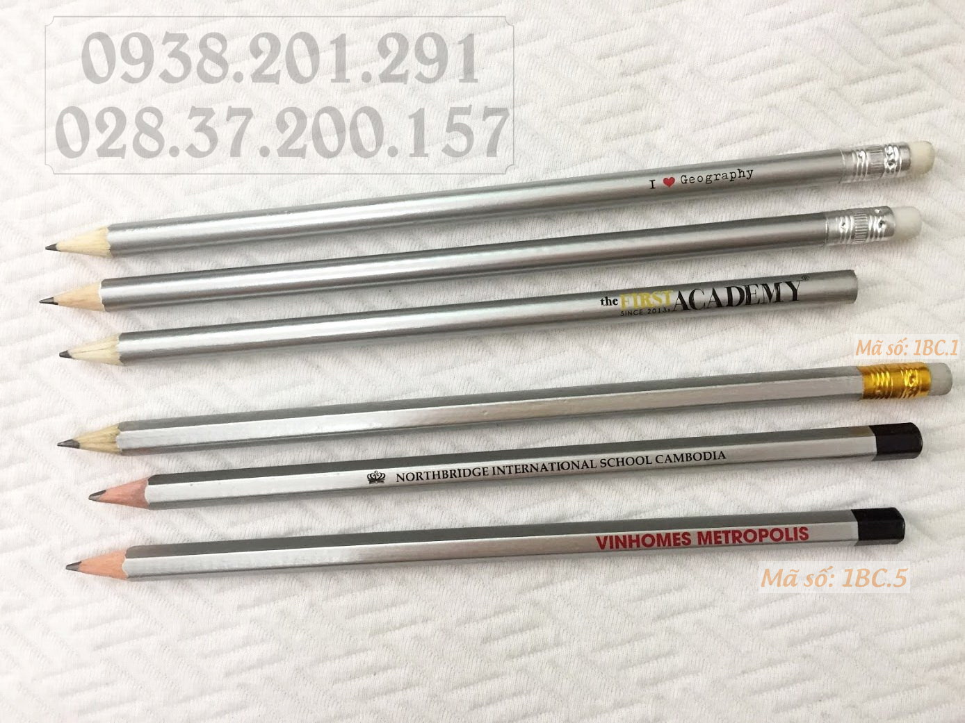 Đặt in bút chì màu bạc có logo tên công ty giá rẻ nhất tphcm số lượng nhiều Đặt in bút chì màu bạc có logo tên công ty giá rẻ nhất tphcm số lượng nhiều