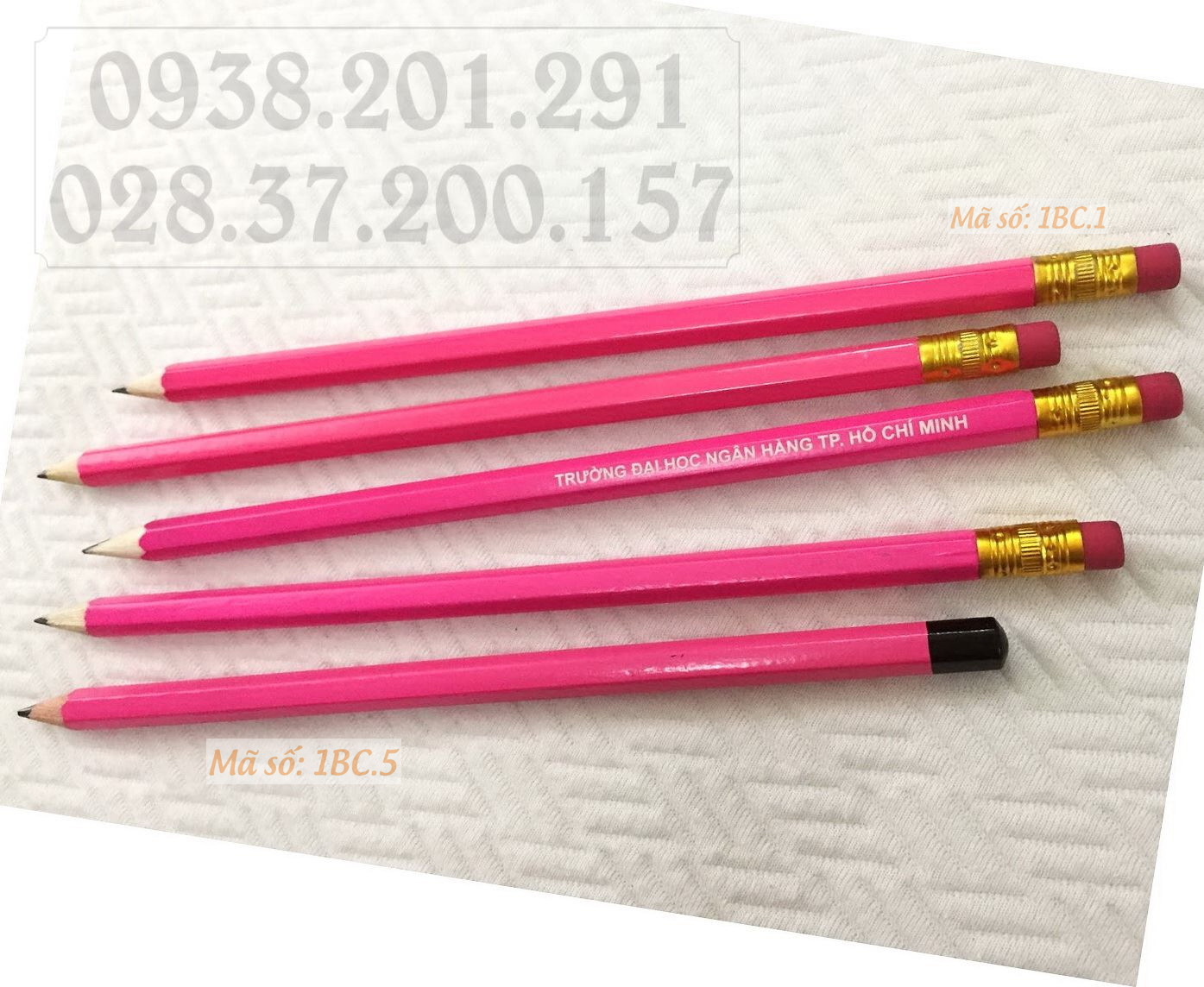 Bút chì in logo màu hồng giá rẻ nhất tphcm Bút chì in logo màu hồng giá rẻ nhất tphcm