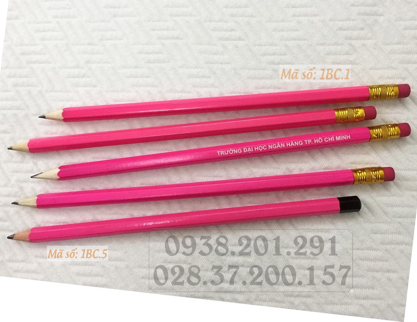 Bút chì in logo màu hồng giá rẻ nhất tphcm Bút chì in logo màu hồng giá rẻ nhất tphcm