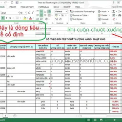 Hướng dẫn cách giữ tiêu đề trong Excel 2003,2007,2010,2013,2016,2019