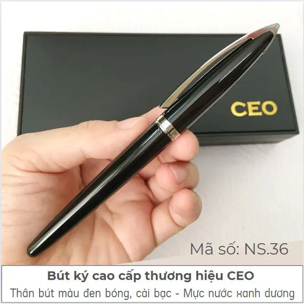 Bút Ký Cao Cấp Đen Xịn Nắp NS.36