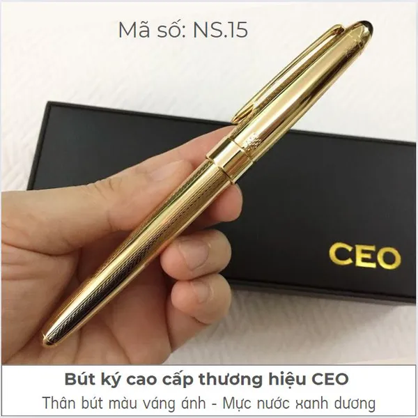 Bút Ký Cao Cấp Màu Vàng Óng NS.15