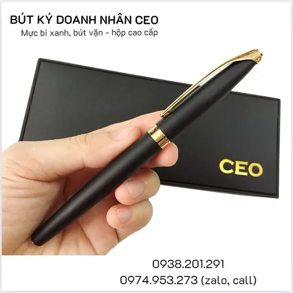 Bút Ký Cao Cấp Đen Xịn Nắp NS.45