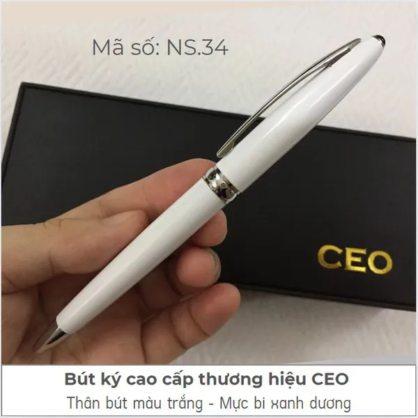 Bút Ký Cao Cấp Trắng Bóng NS.34