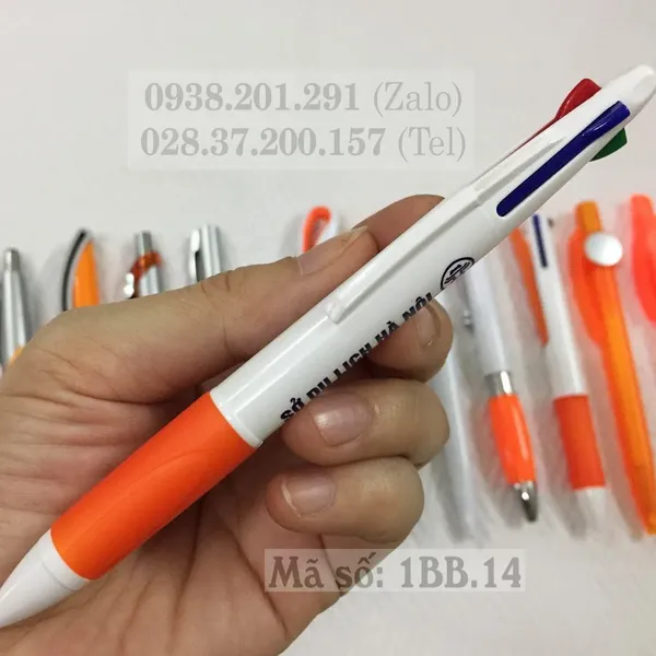 Bút bi nhựa 4 màu 4 ngòi MS 1BB.14