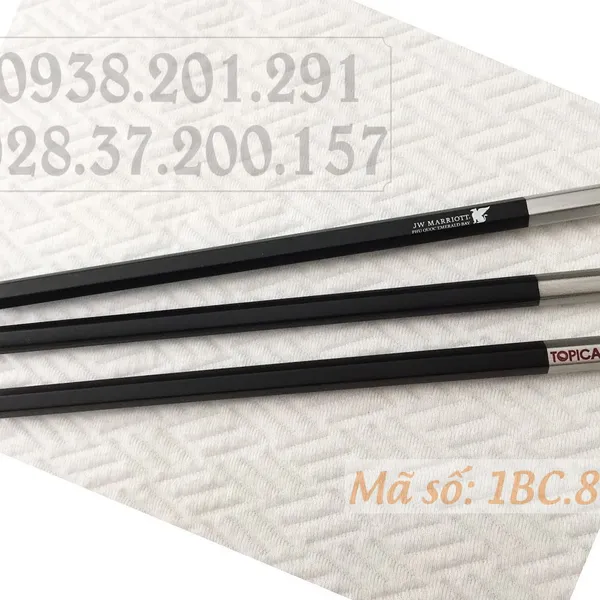 Bút chì in logo công ty giá rẻ màu đen - MS 1BC.8
