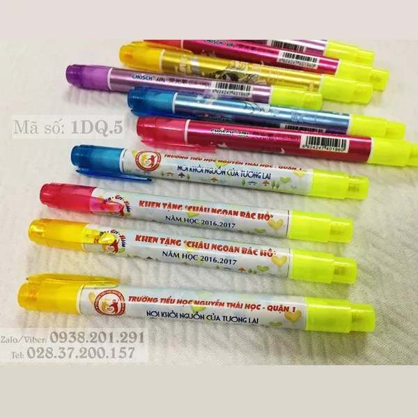 Bút dạ quang 2 màu dài 1DQ.5