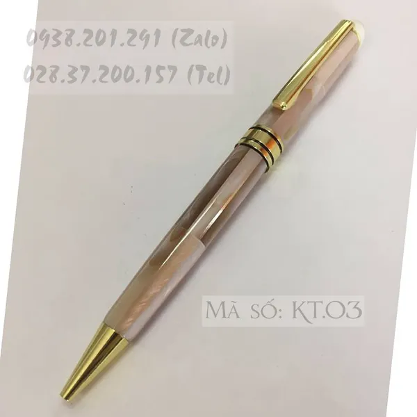 Bút Khảm Trai Màu Hồng Đỏ KT.03