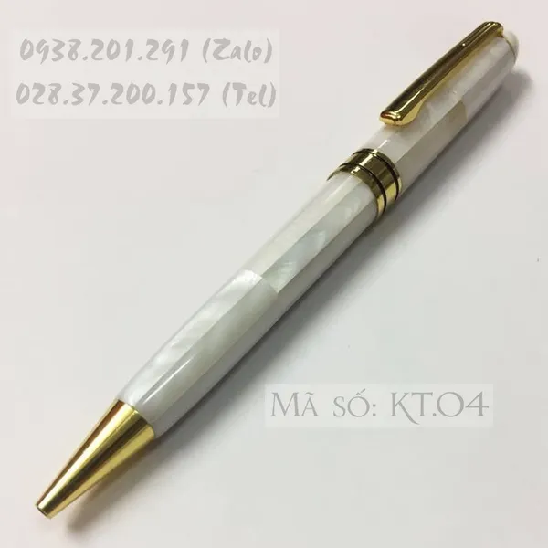 Bút Khảm Trai Màu Trắng KT.05