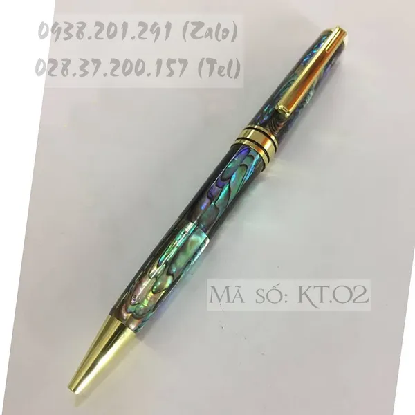 Bút Khảm Trai Màu xanh lục KT.02