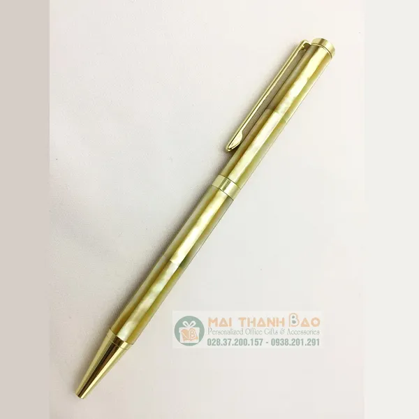 Bút ký cao cấp vỏ ngọc trai mạ vàng 18k