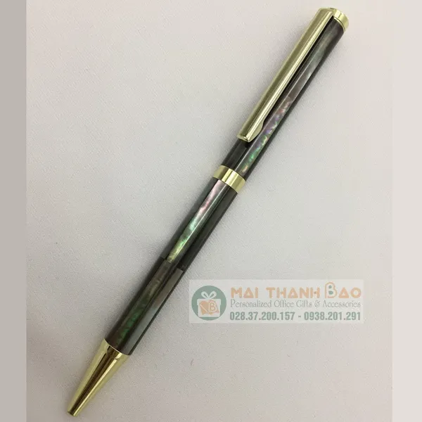 Bút ký cao cấp vỏ ngọc trai mạ vàng 18k