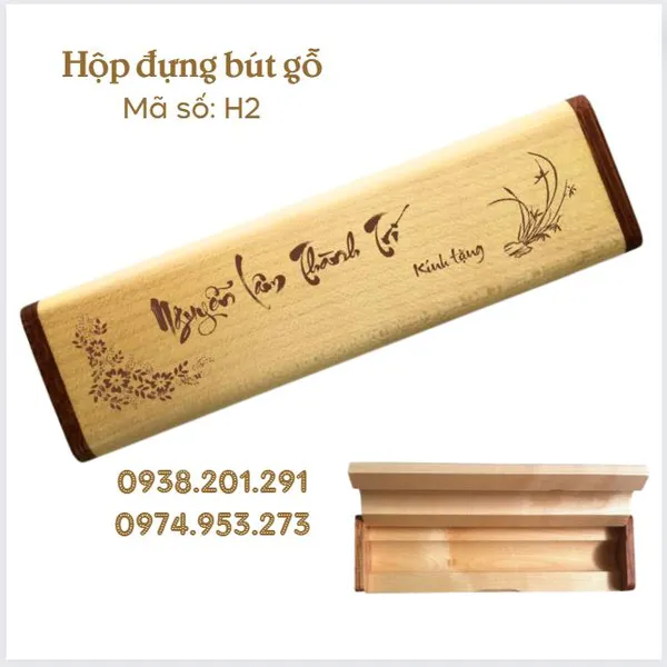 Hộp bút gỗ nhỏ - H2
