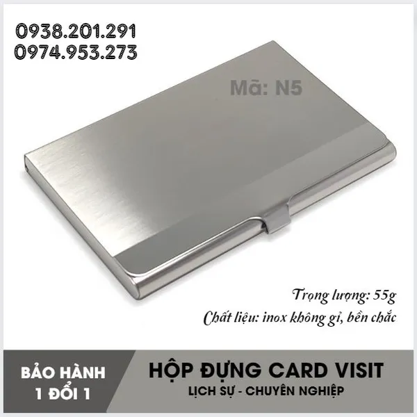 Hộp Đựng Name Card (Card Visit) Kim loại N5