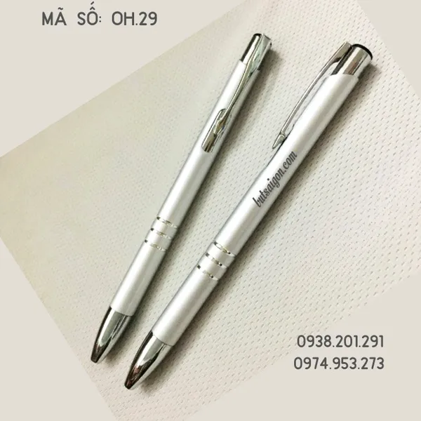 Viết ký cao cấp màu trắng bạc OH.29