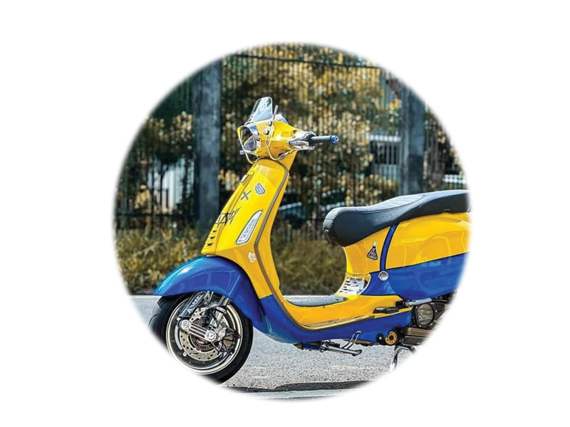 SƠN ĐỔI MÀU XE VESPA