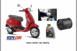 Thay nhớt lap vespa dung tích và giá tham khảo