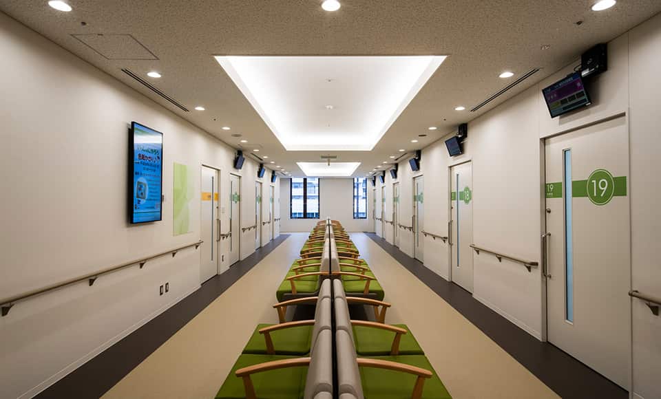 Không gian chờ cho bệnh nhân ngoại trú