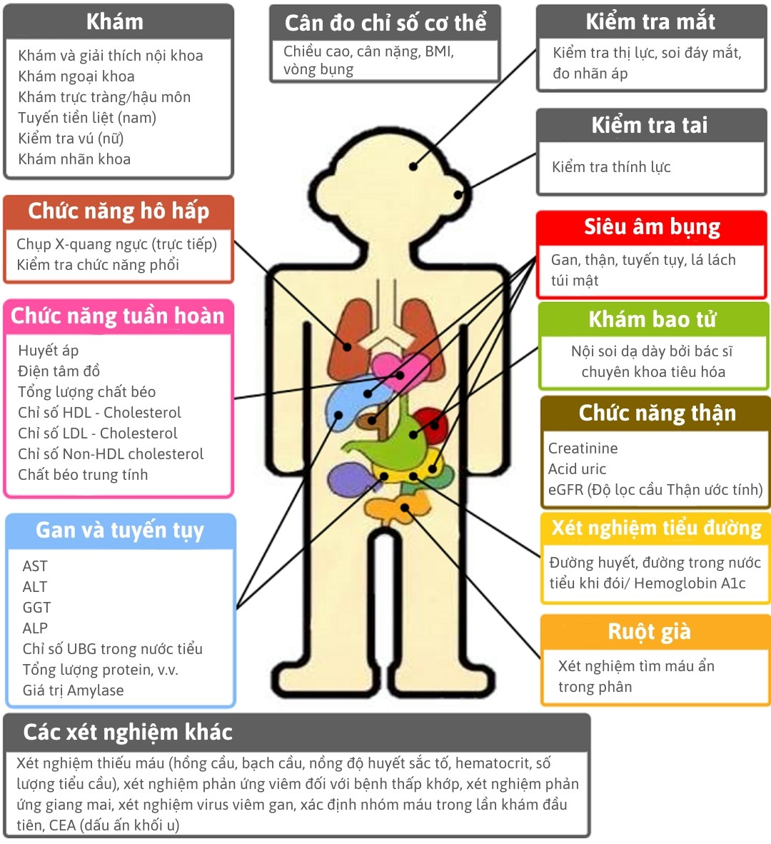 Hang-muc-kham-suc-khoe-chuyen-sau-Ningen-Dock Khám sức khỏe chuyên sâu - Ningen Dock