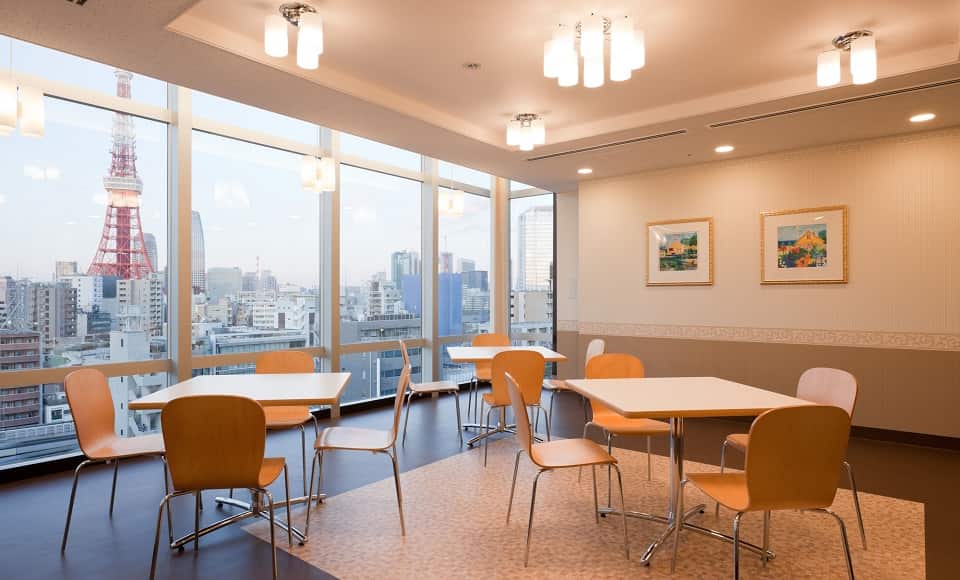 Phòng sinh hoạt chung trong khoa nội trú