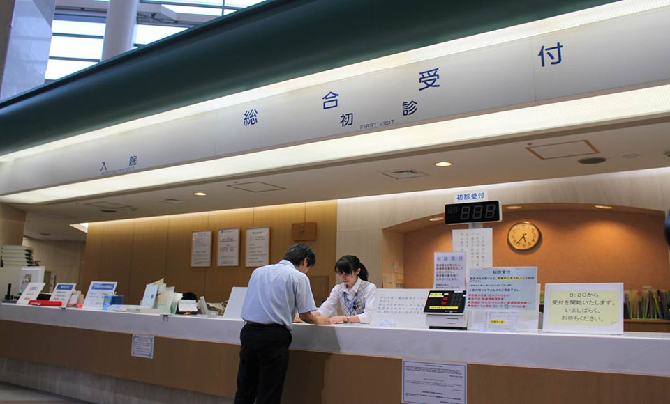 Quầy làm thủ tục nhập viện