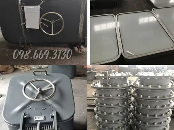 ⚓ Chế tạo hàng loạt nắp hầm (Small Hatch), cửa người chui (Manhole) – Giải pháp tối ưu chi phí cho nhà máy đóng tàu
