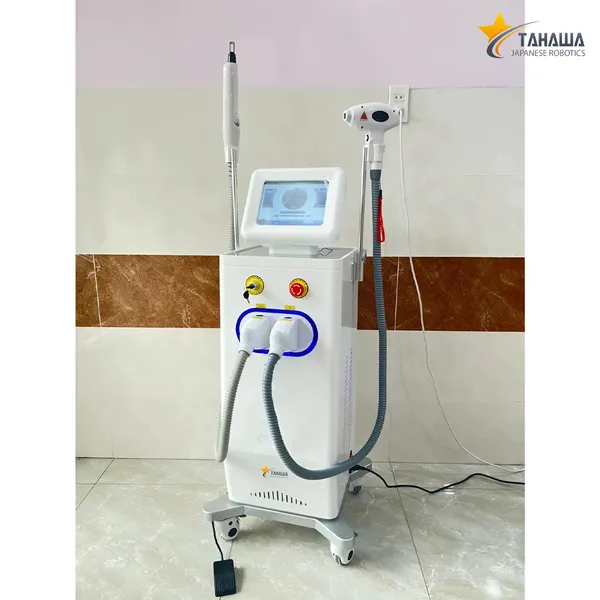 Máy Triệt Lông Paulan Diode Laser 808 Loại 1 2in1 Xóa Xăm 2 Tay Cầm